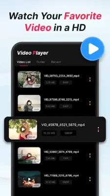 Video Player android App screenshot 2